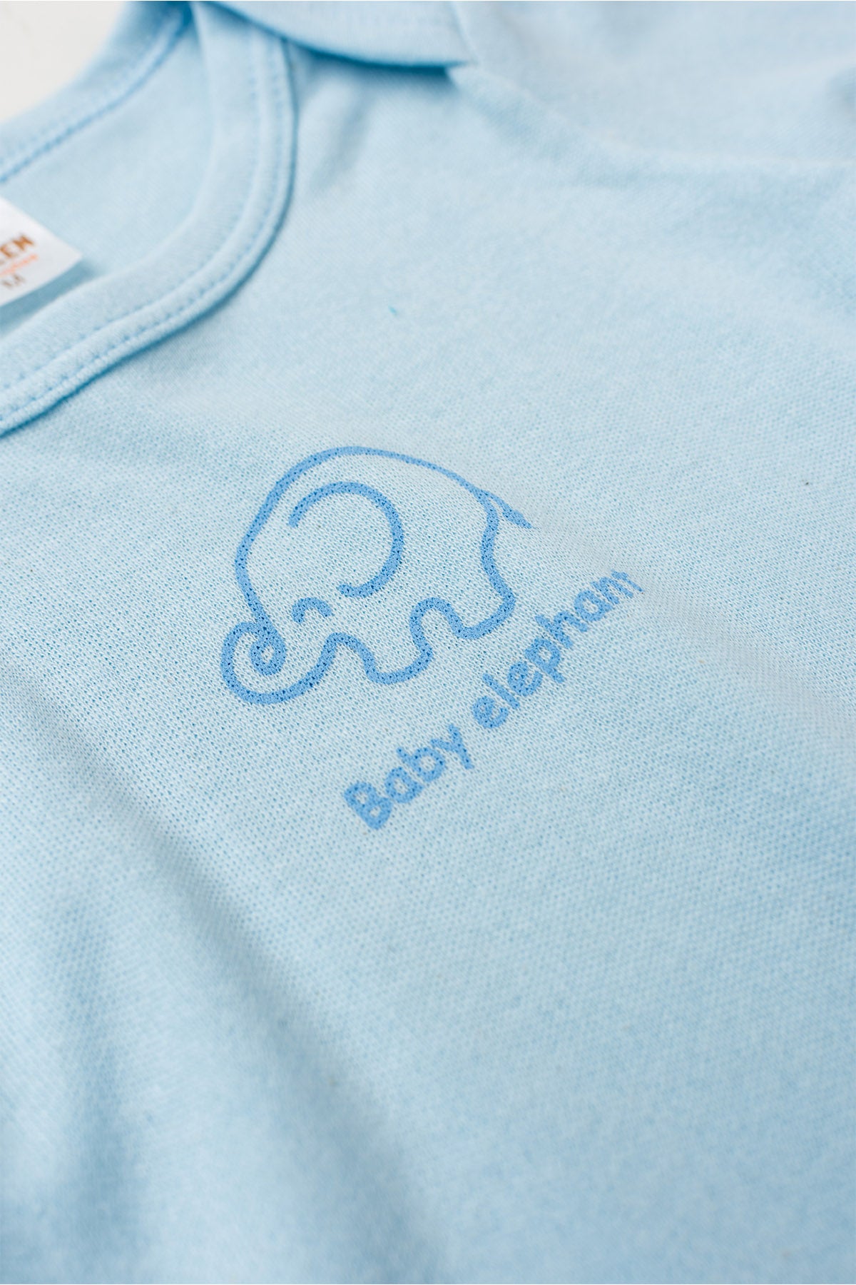 Conjunto Body para Bebê Menino Pequeno Elefante Azul