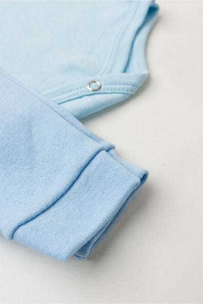 Conjunto Body para Bebê Menino Pequeno Elefante Azul