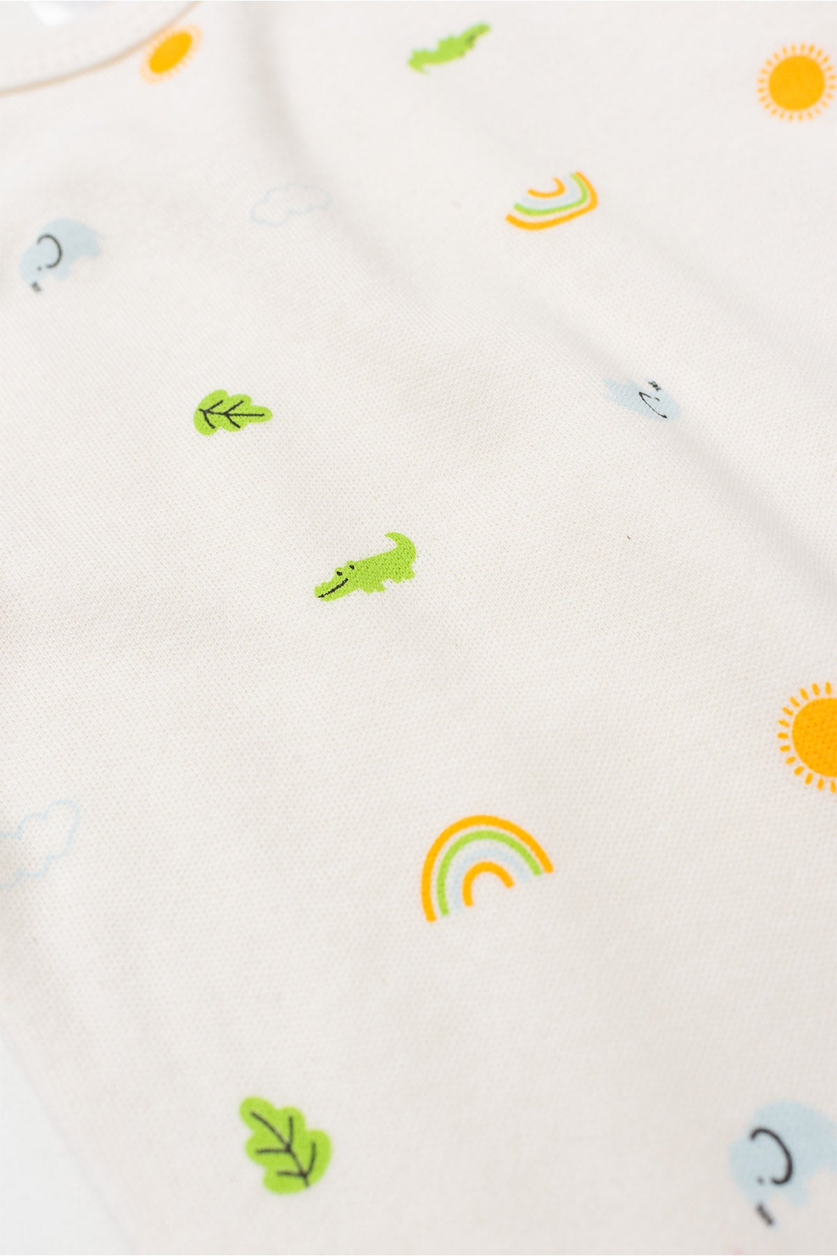 Conjunto Body para Bebê Menino Pequeno Explorador Marfim