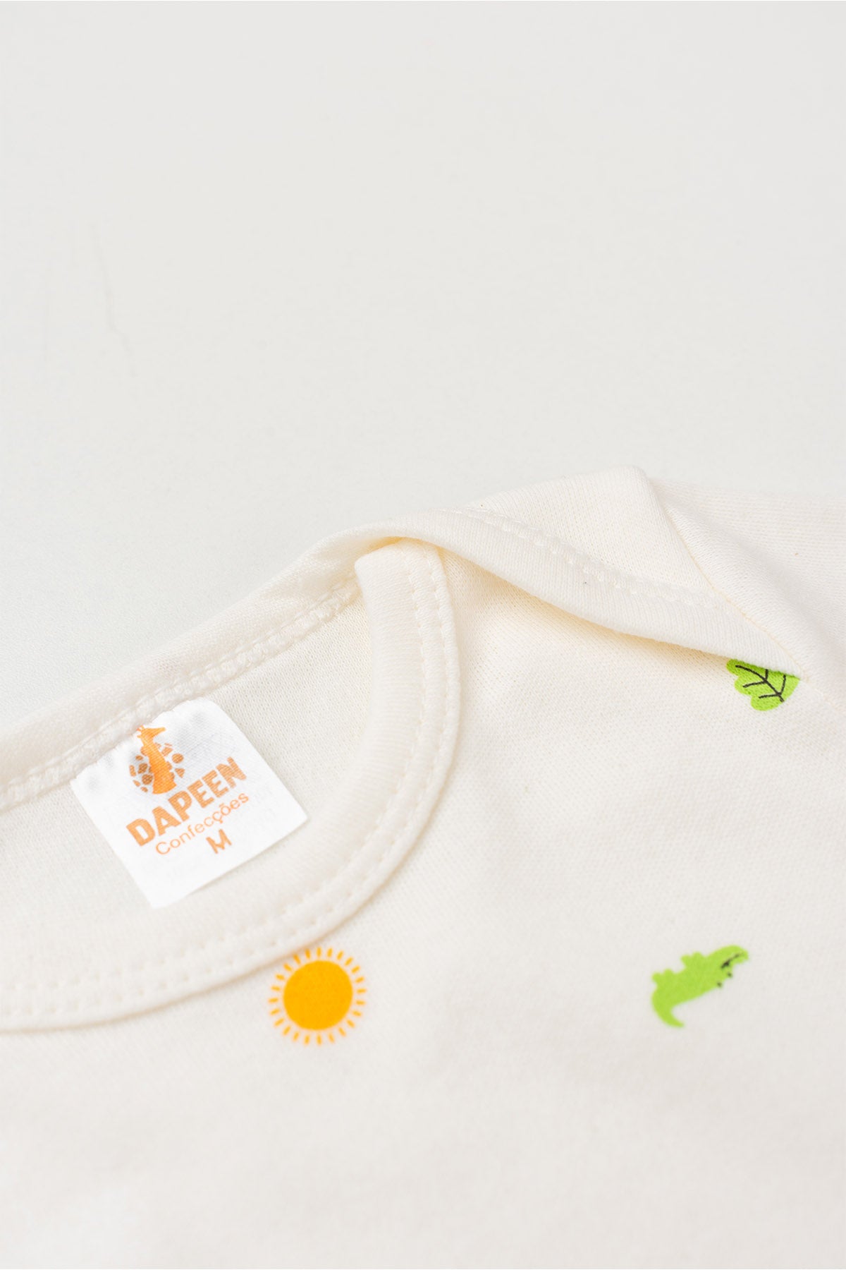 Conjunto Body para Bebê Menino Pequeno Explorador Marfim