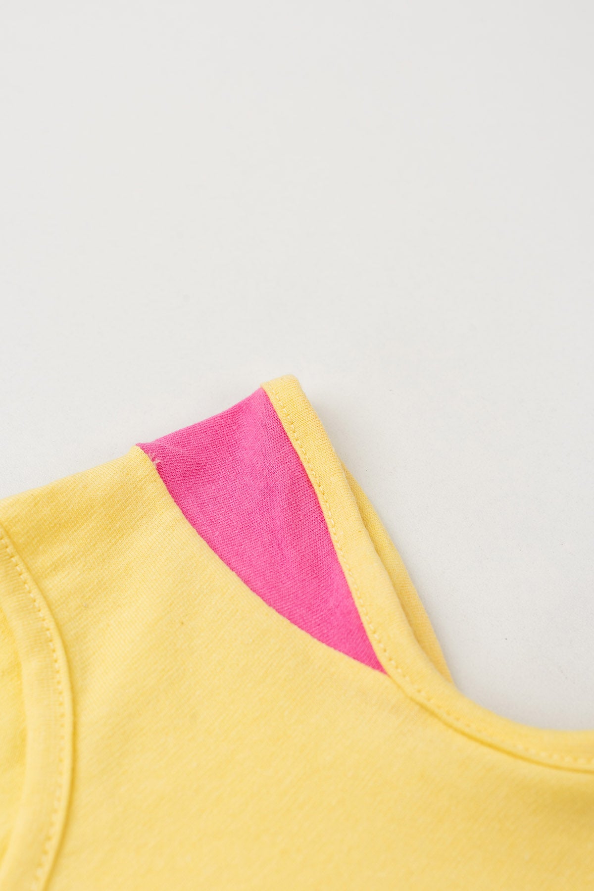 Conjunto de Verão para Menina Arco-Íris da Tartaruguinha Amarelo