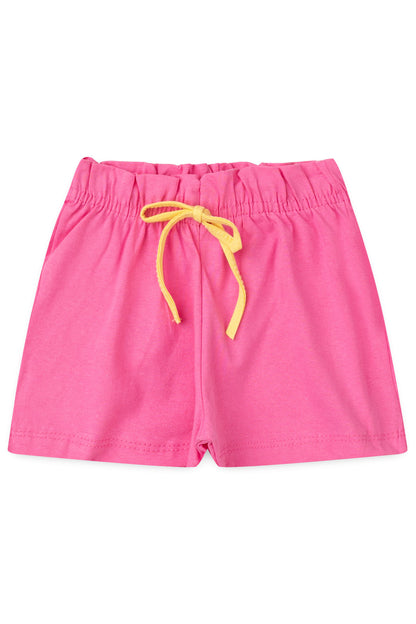 Conjunto de Verão para Menina Arco-Íris da Tartaruguinha Amarelo
