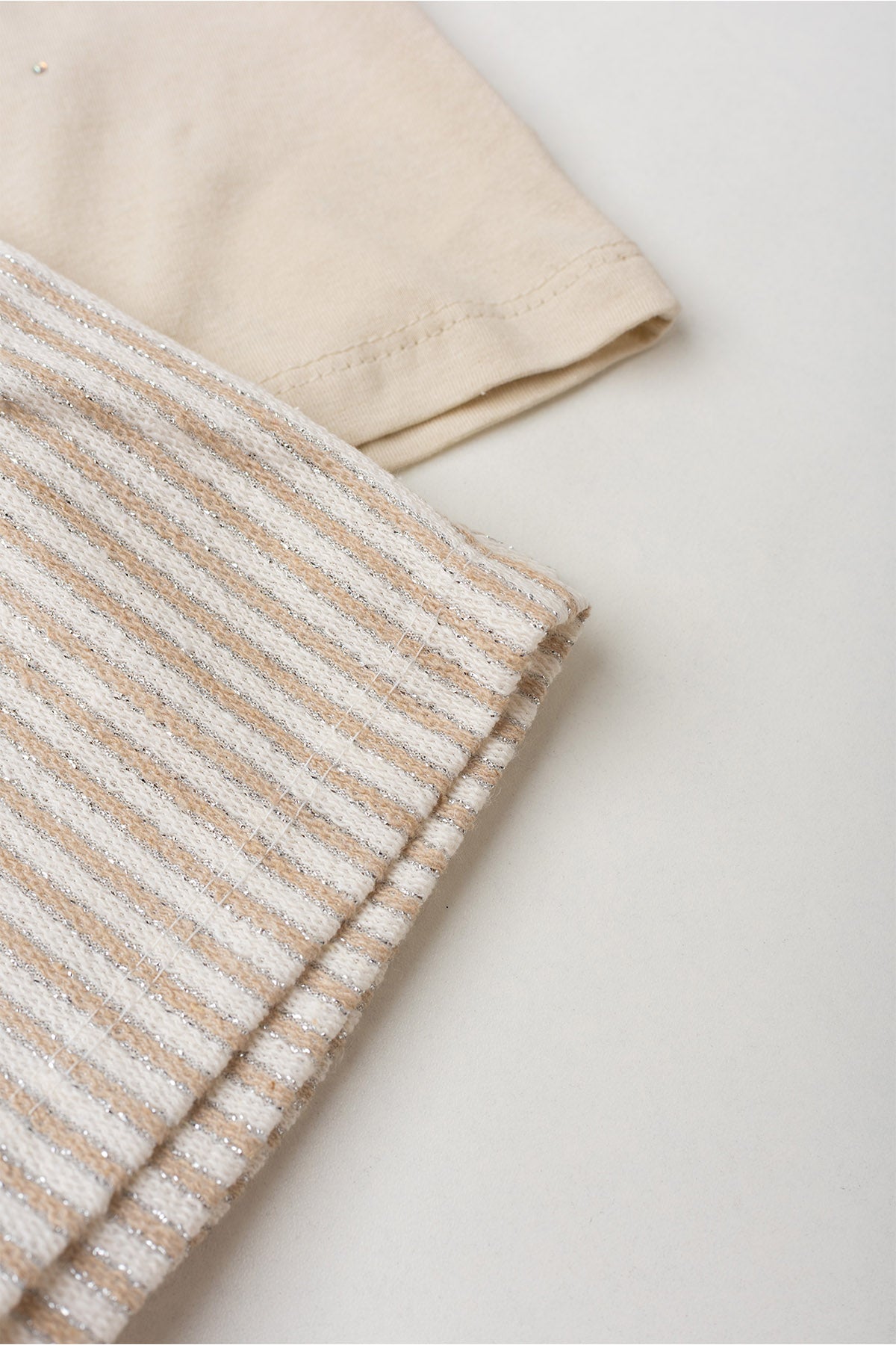 Conjunto de Verão para Menina Borboleta Encanto Bege