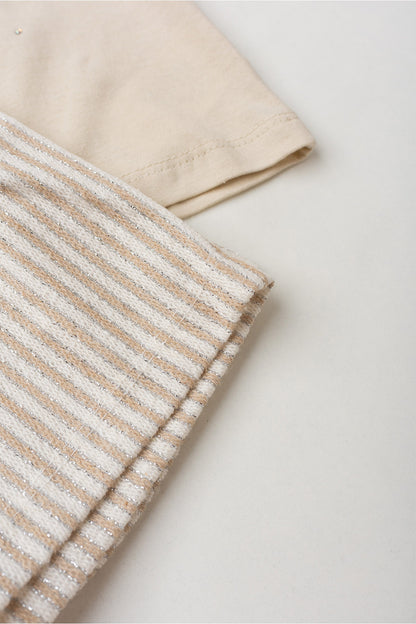 Conjunto de Verão para Menina Borboleta Encanto Bege