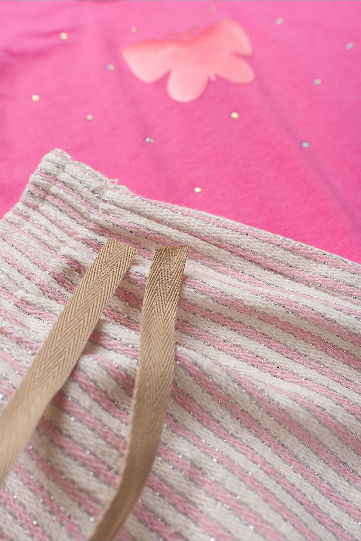 Conjunto de Verão para Menina Borboleta Encanto Pink