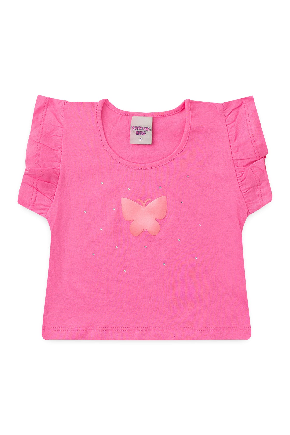 Conjunto de Verão para Menina Borboleta Encanto Pink