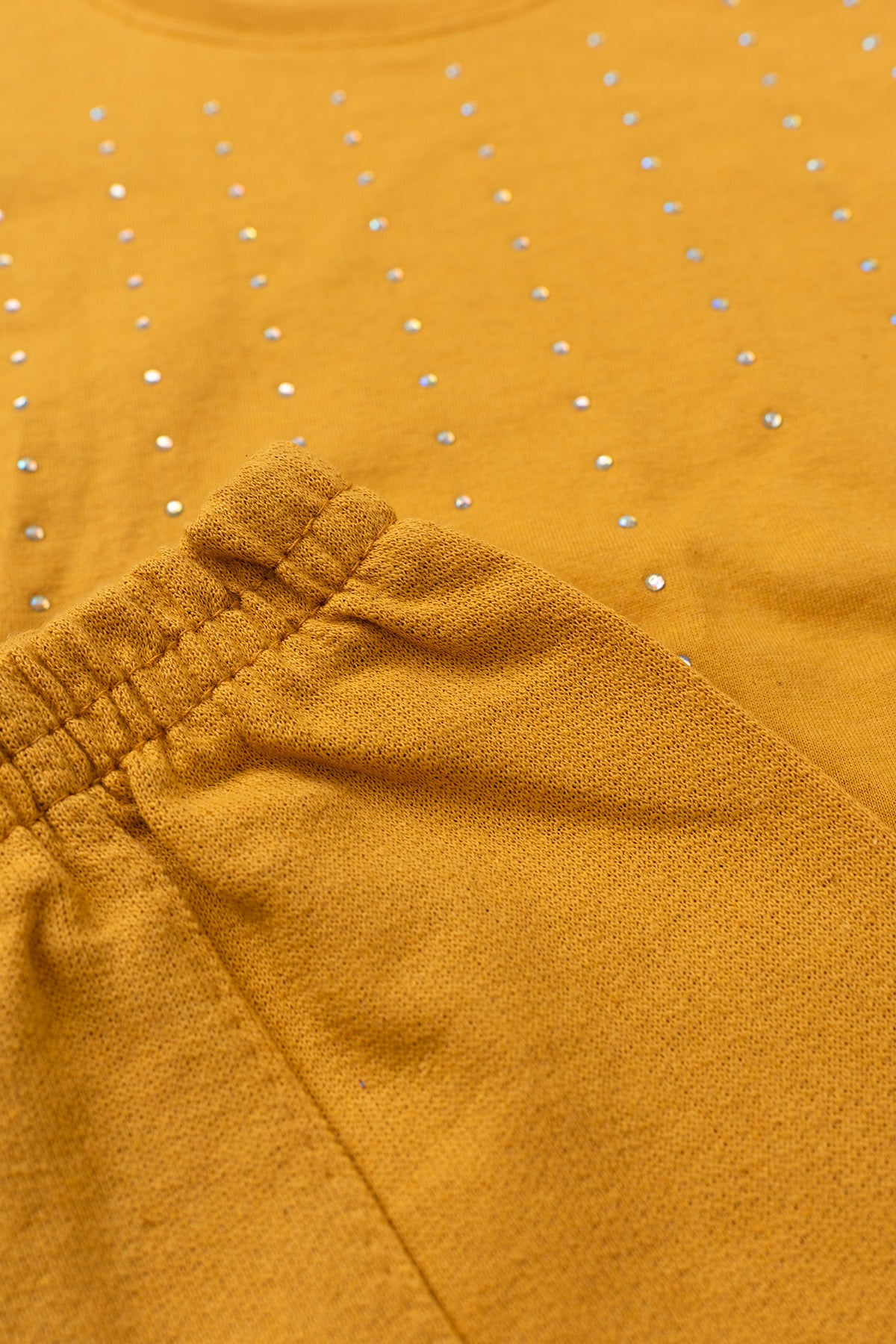 Conjunto de Verão para Menina Brilho Fashion Amarelo