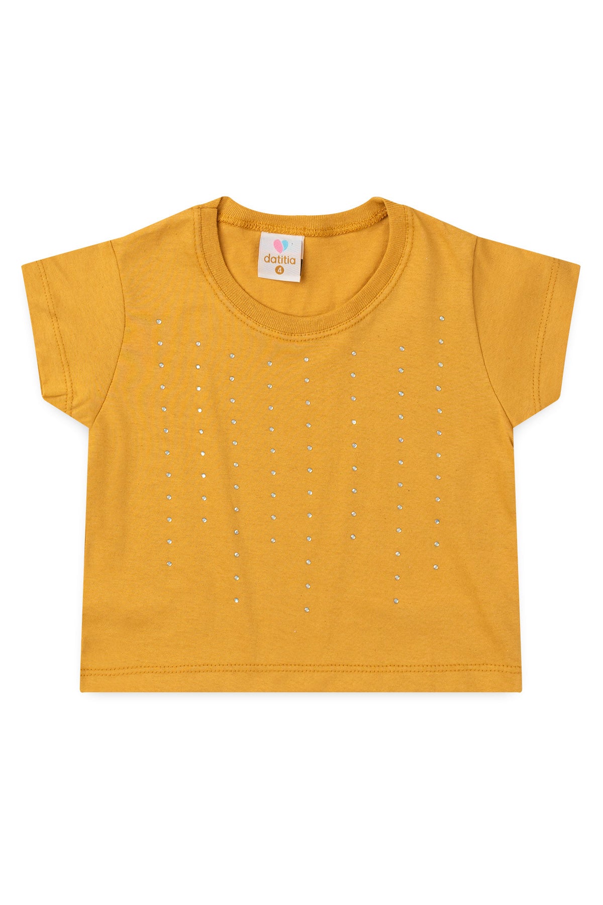 Conjunto de Verão para Menina Brilho Fashion Amarelo