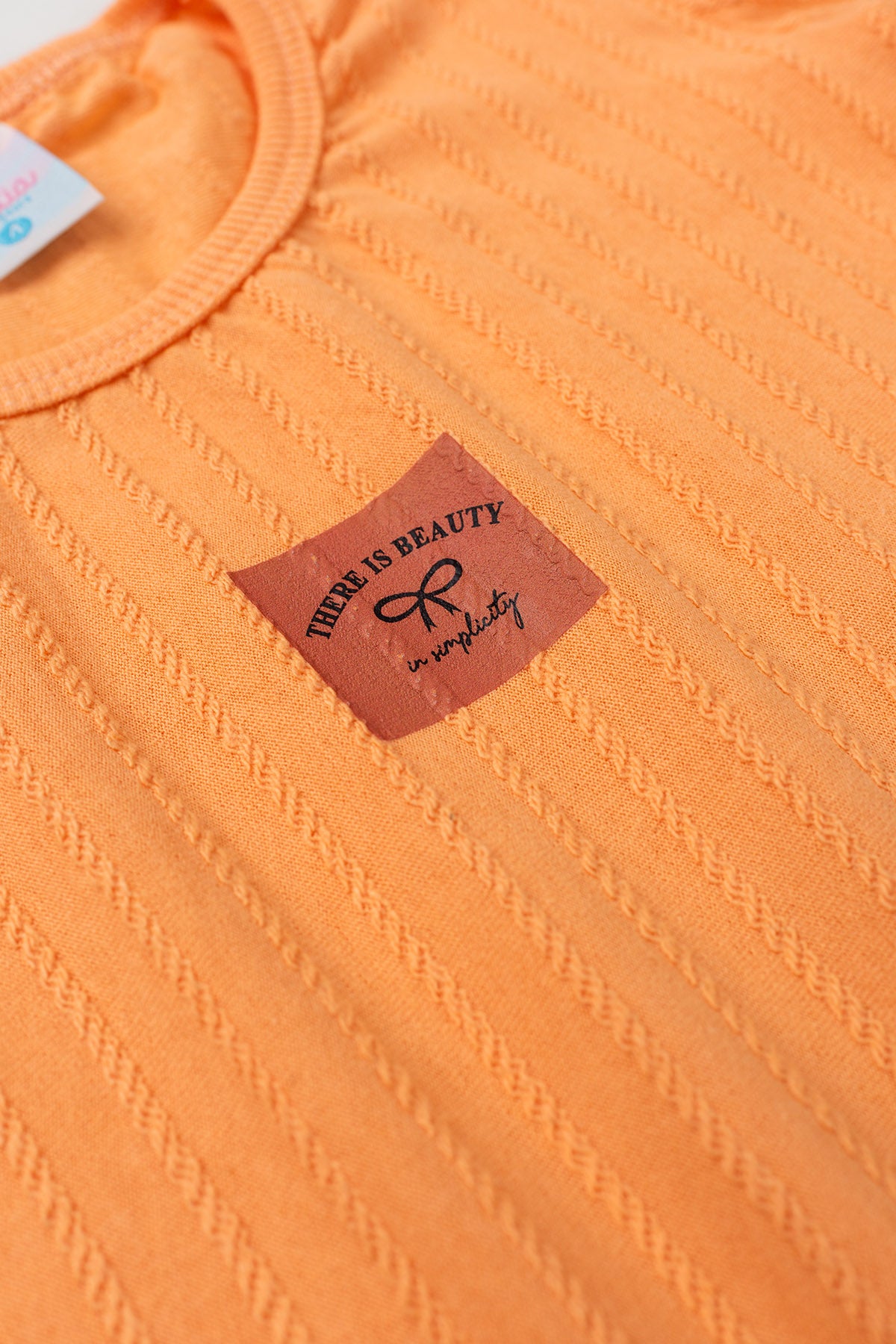 Conjunto de Verão para Menina Charme Delicado Salmão