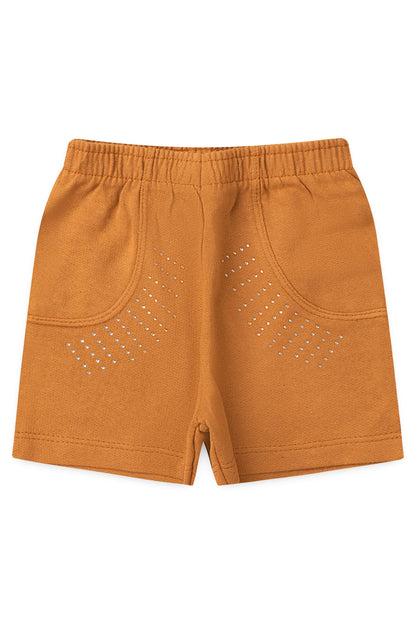 Conjunto de Verão para Menina Cowgirl Bege