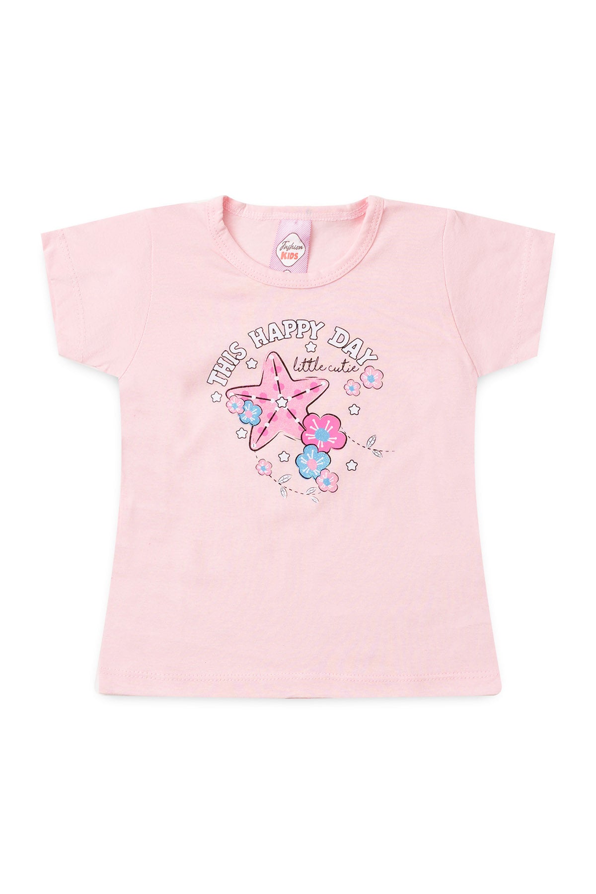 Conjunto de Verão para Menina Dia Feliz Rosa