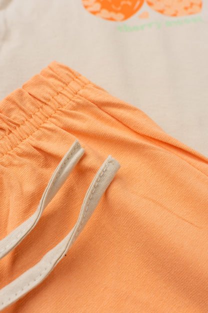 Conjunto de Verão para Menina Doce Refresco Bege