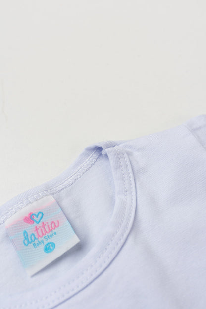 Conjunto de Verão para Menina Doce Refresco Branco