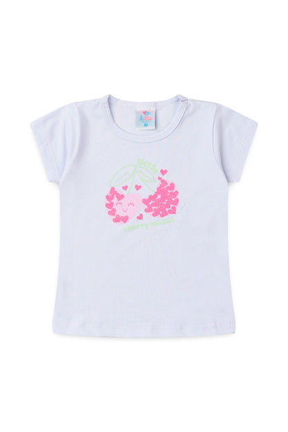 Conjunto de Verão para Menina Doce Refresco Branco