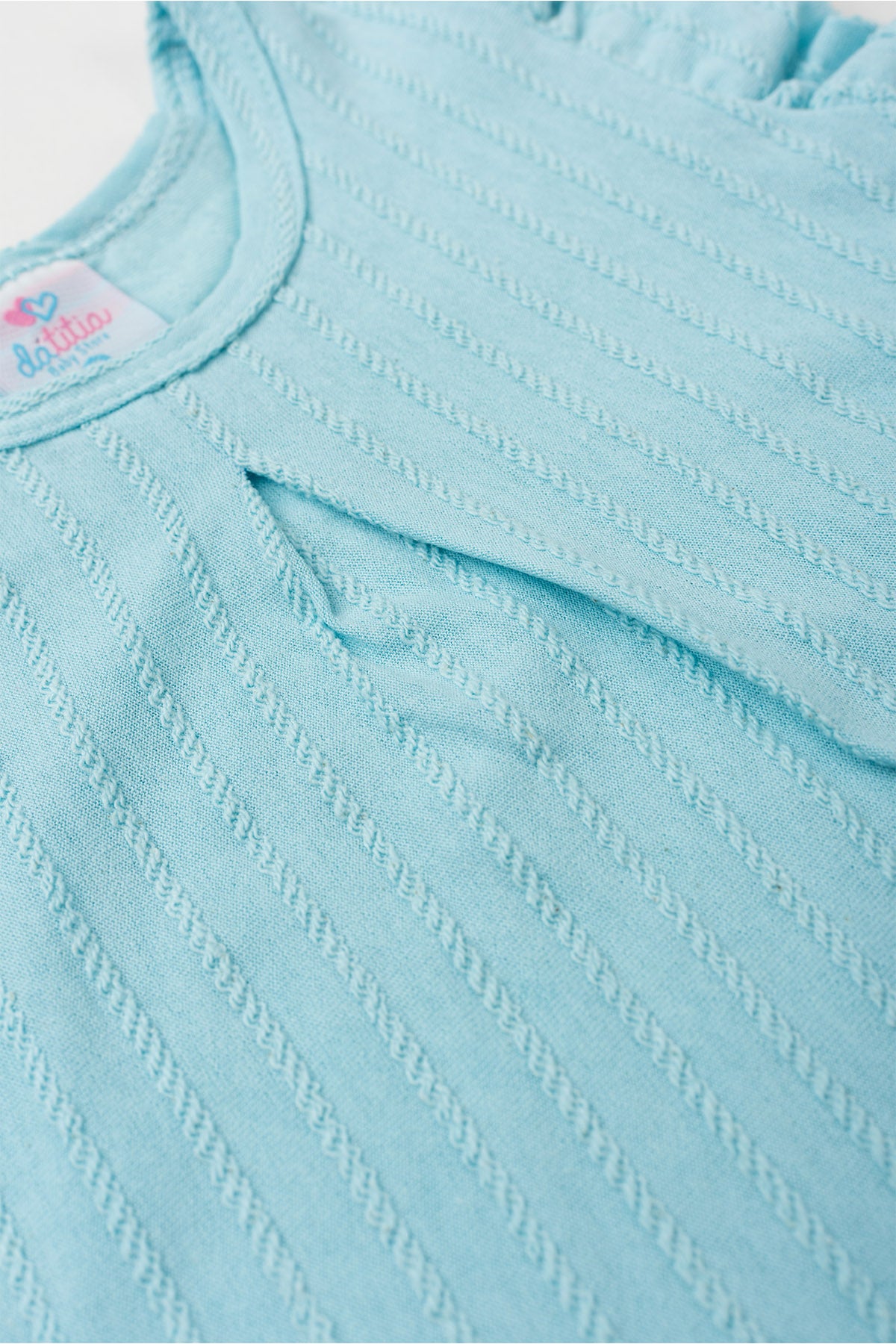 Conjunto de Verão para Menina Flor do Campo Azul Claro