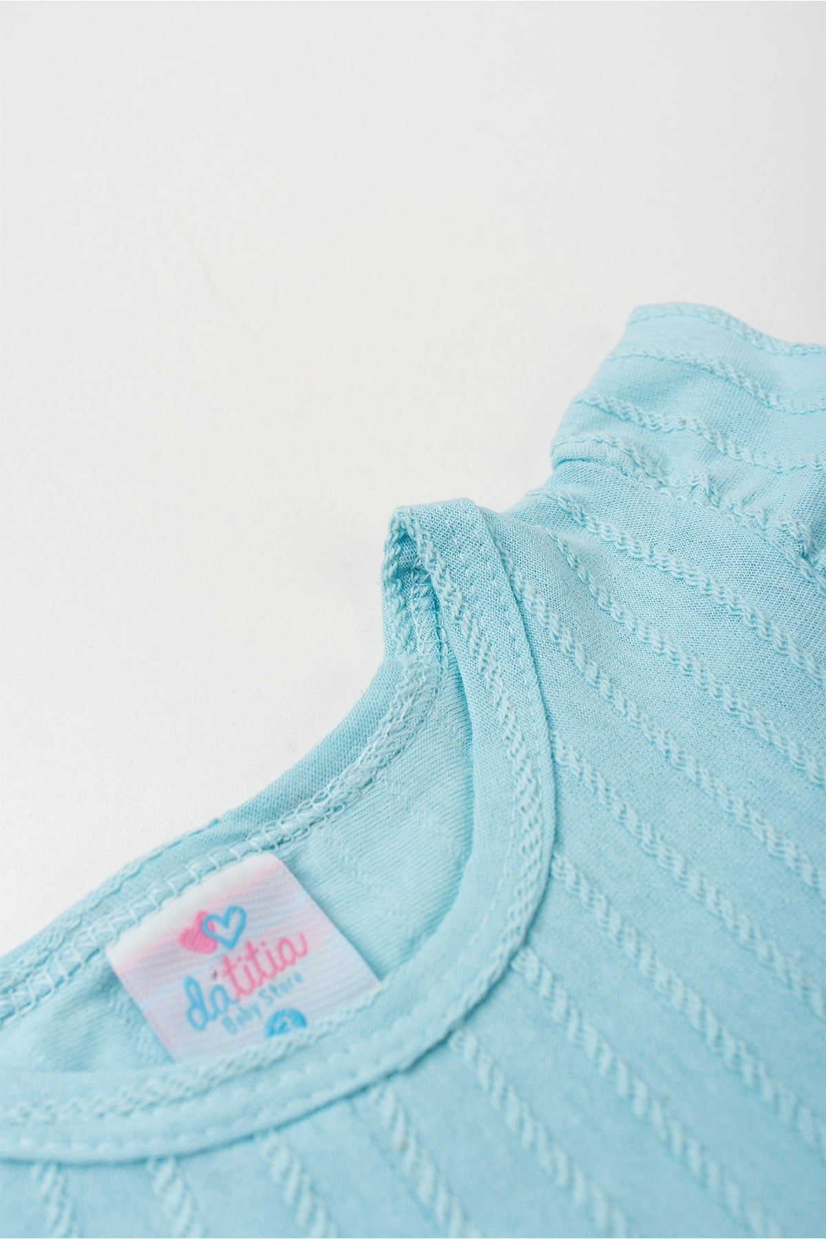 Conjunto de Verão para Menina Flor do Campo Azul Claro