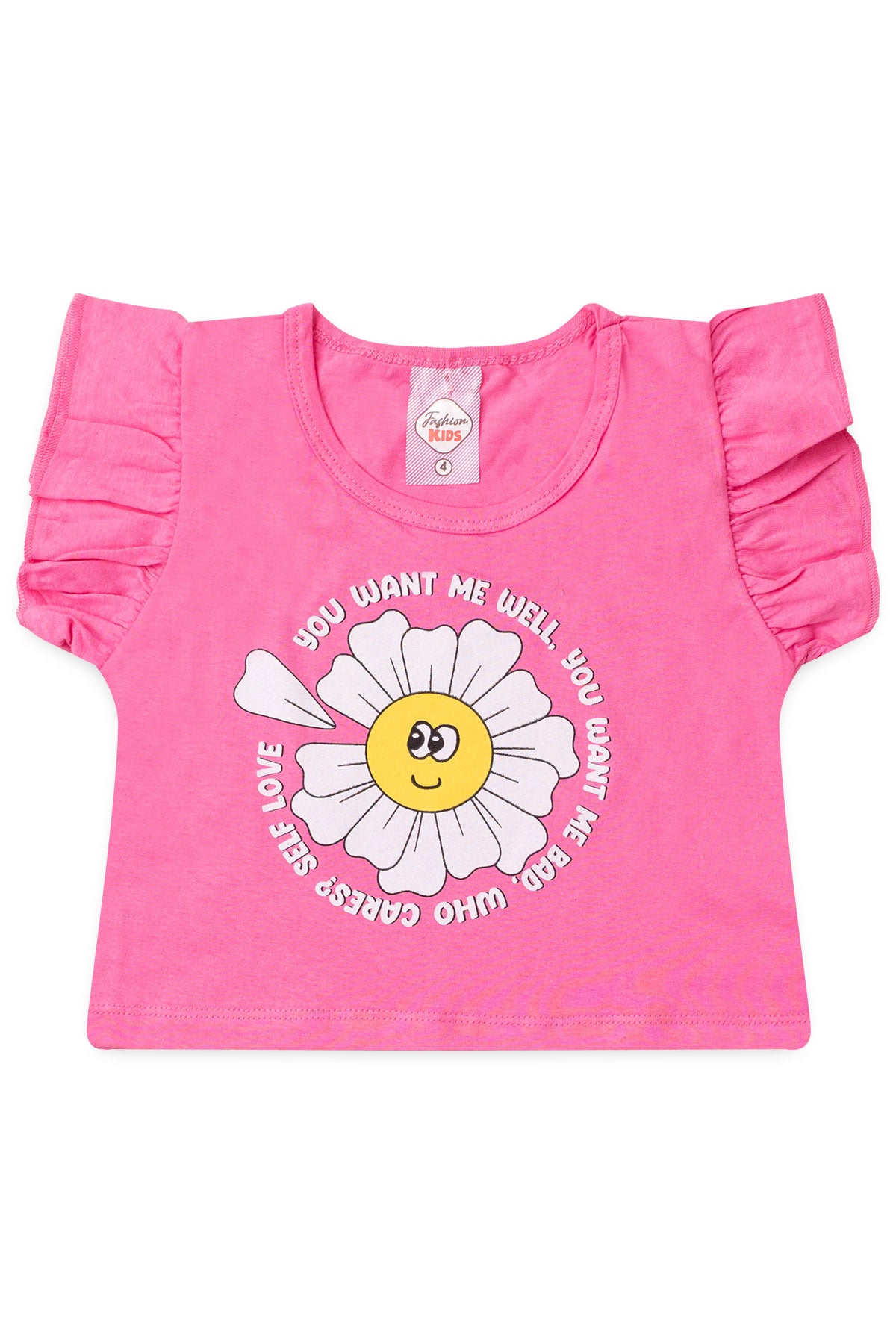 Conjunto de Verão para Menina Florescer Pink