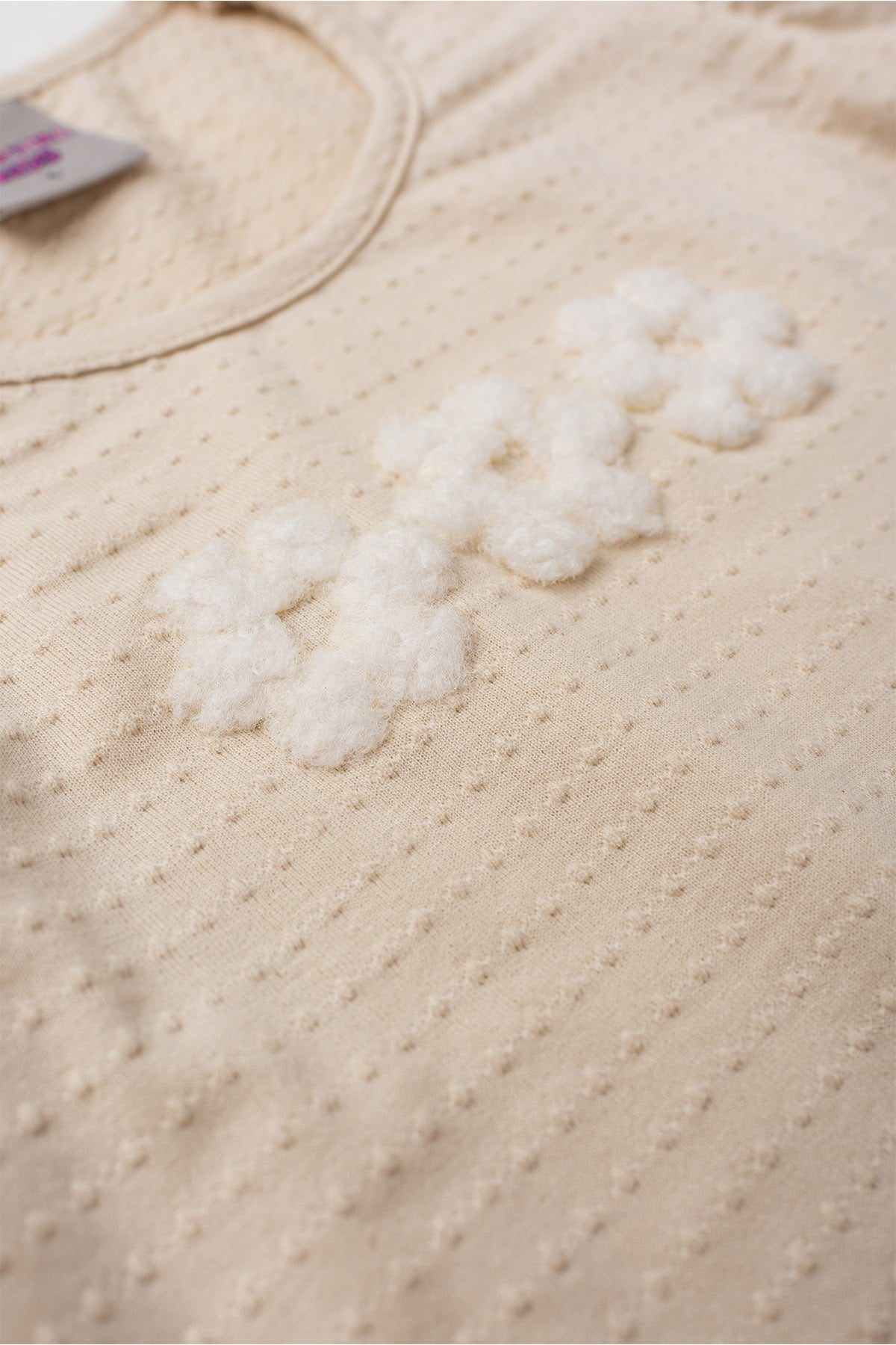 Conjunto de Verão para Menina Florzinha Bege