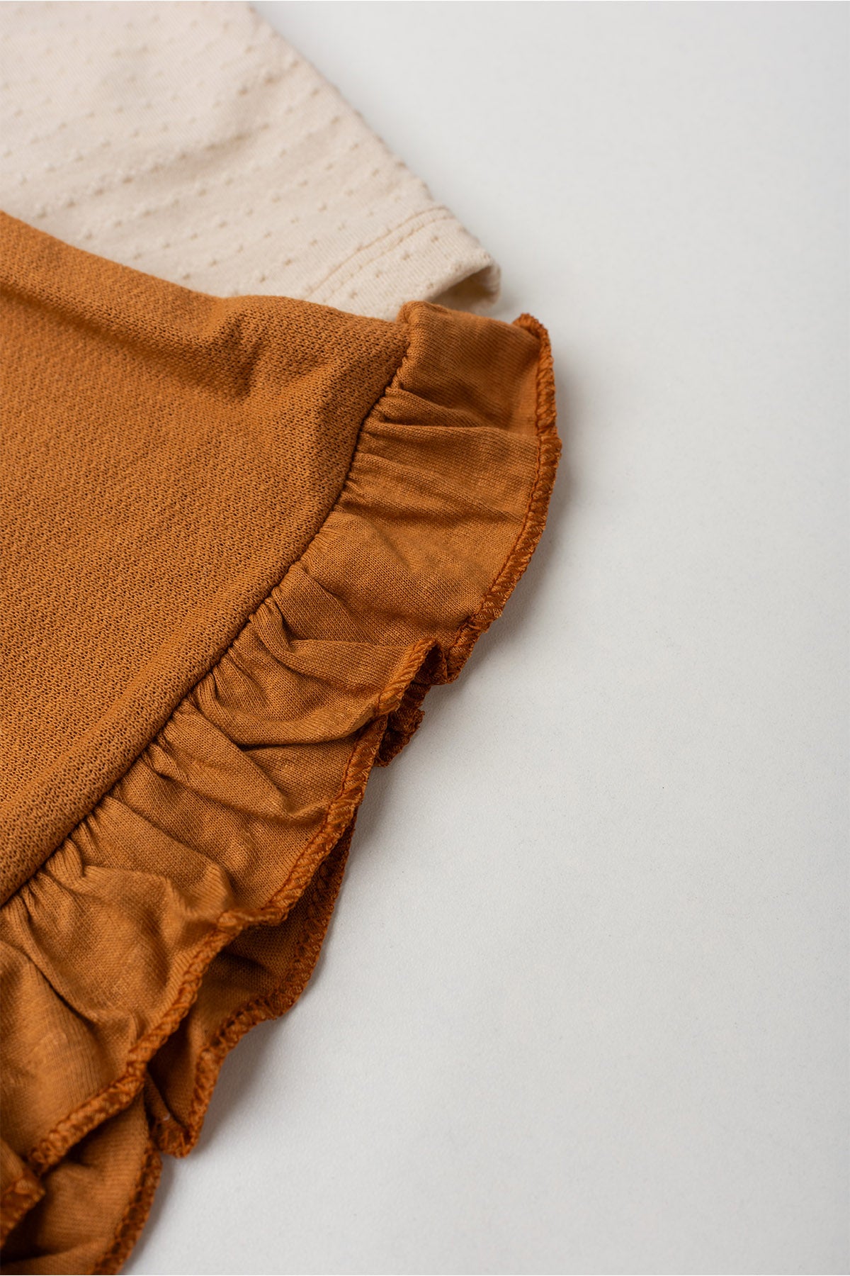 Conjunto de Verão para Menina Florzinha Bege