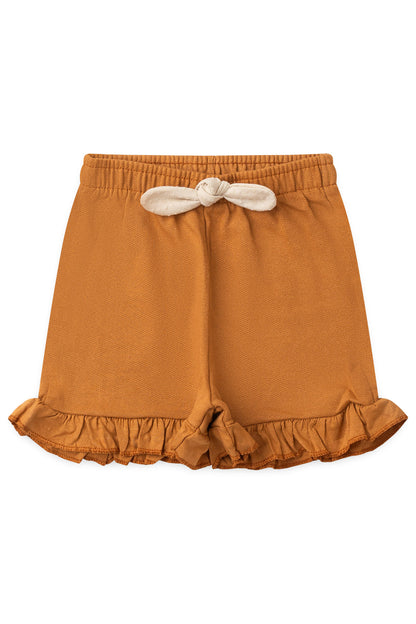 Conjunto de Verão para Menina Florzinha Bege