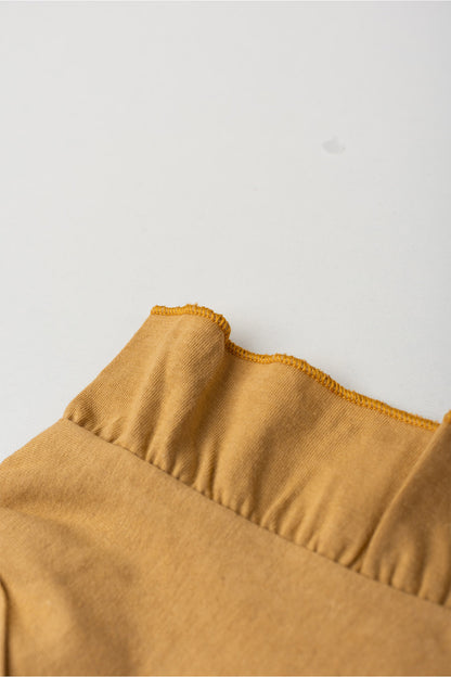 Conjunto de Verão para Menina Gatinha Fofinha Caqui