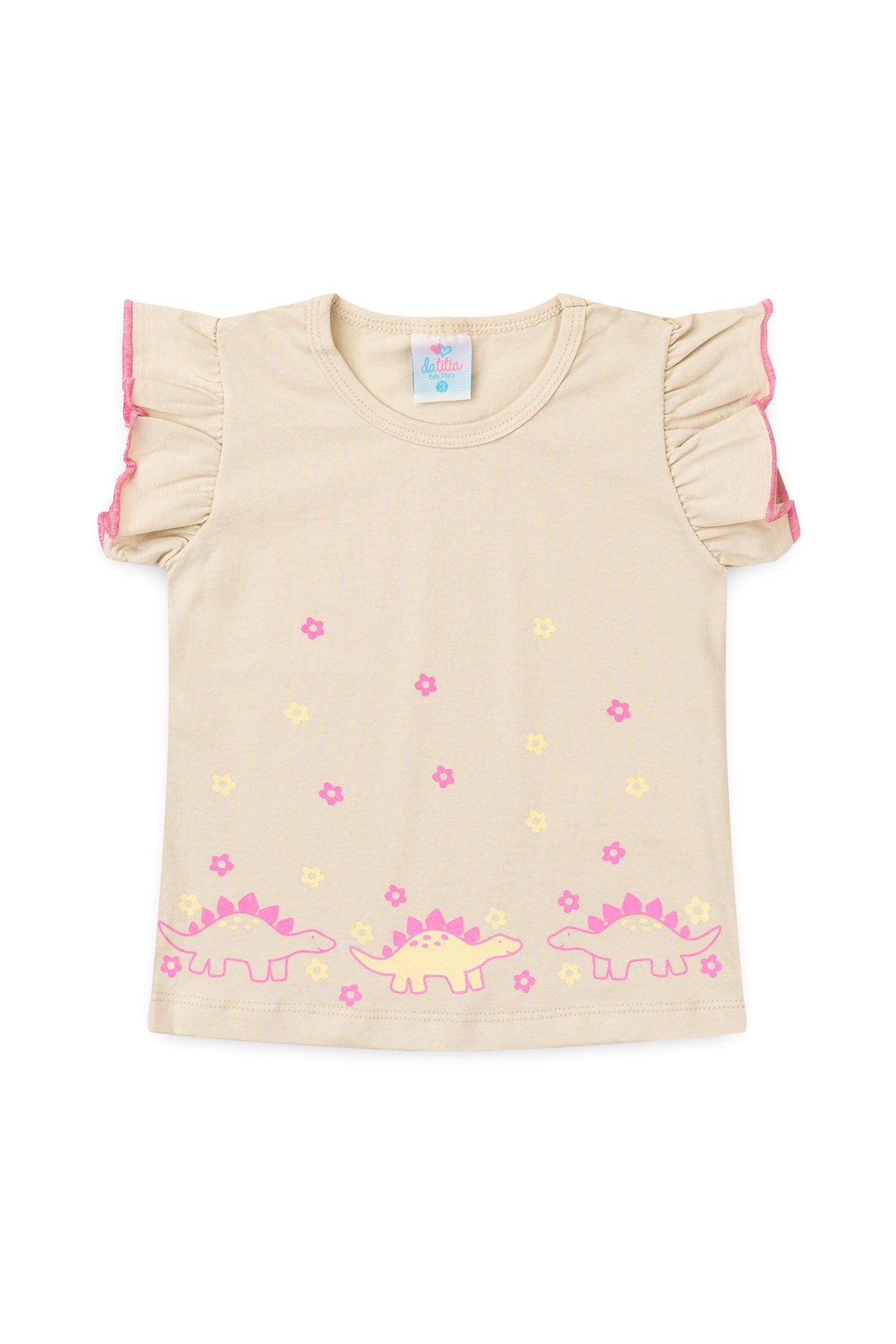 Conjunto de Verão para Menina Jardim Encantado Bege