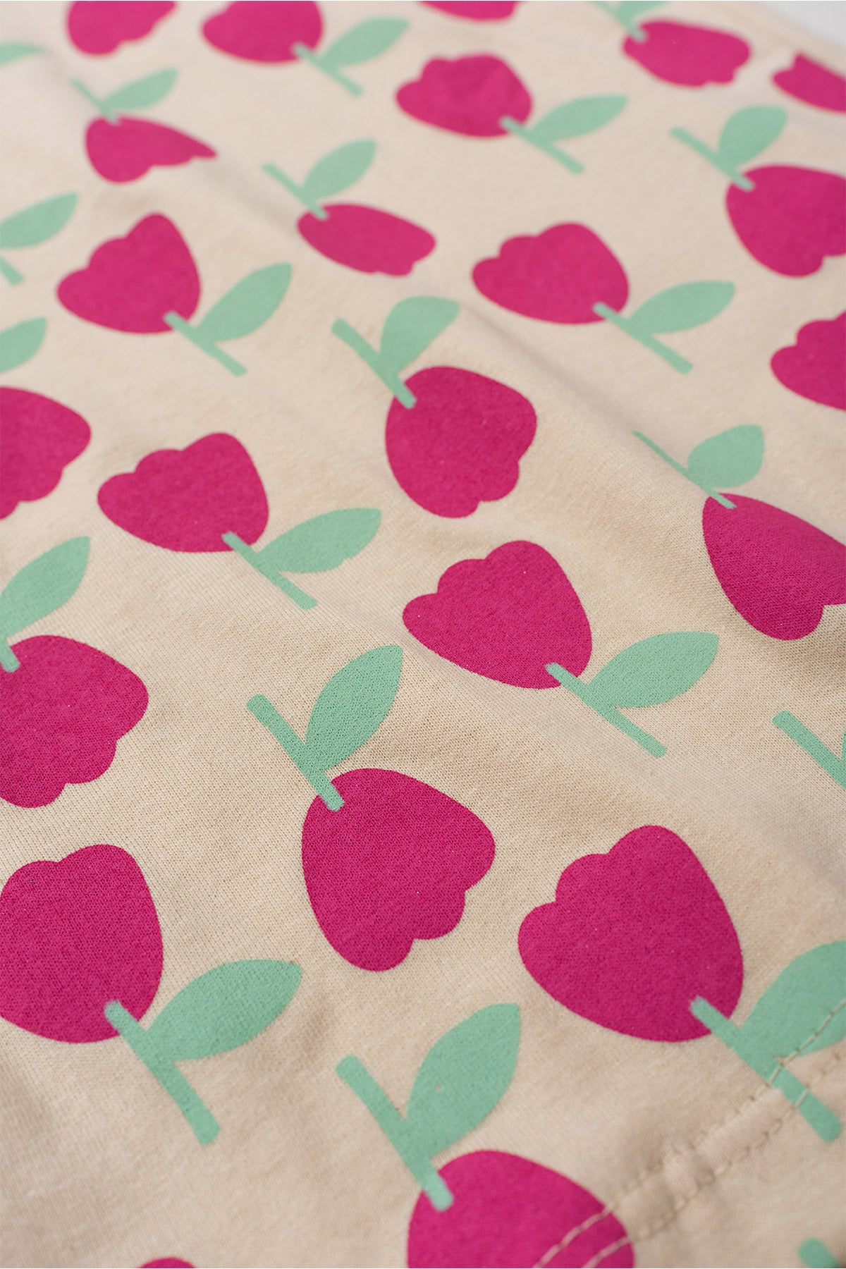 Conjunto de Verão para Menina Jardim em Flor Bege