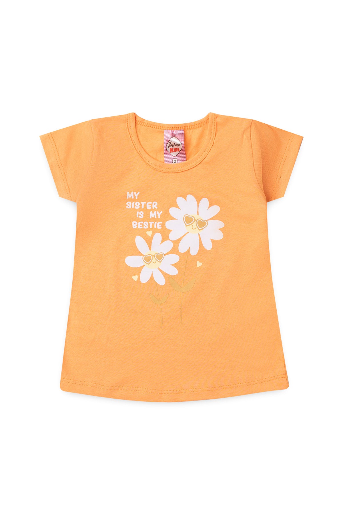 Conjunto de Verão para Menina Melhores Irmãs Salmão