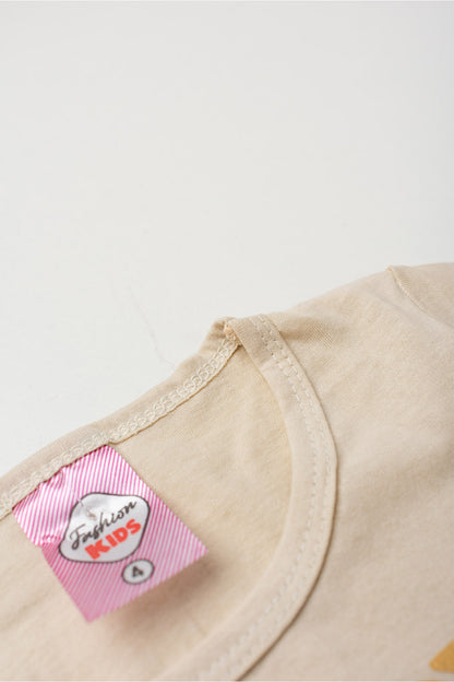 Conjunto de Verão para Menina Mente Feliz Bege