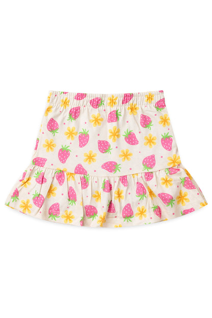 Conjunto de Verão para Menina Moranguinho Amarelo