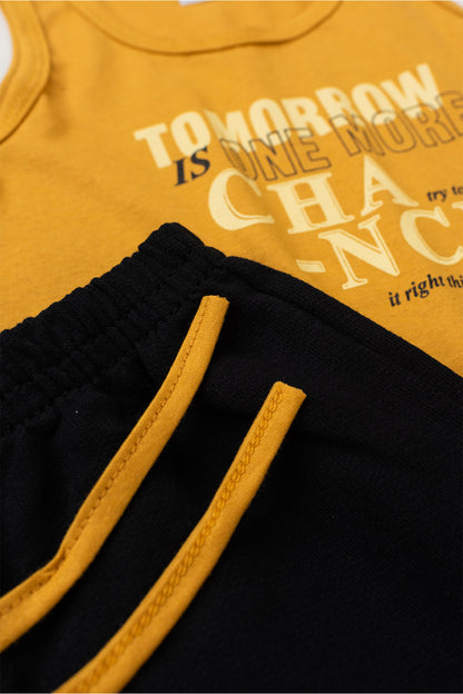 Conjunto de Verão para Menina Novas Chances Amarelo