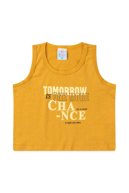 Conjunto de Verão para Menina Novas Chances Amarelo