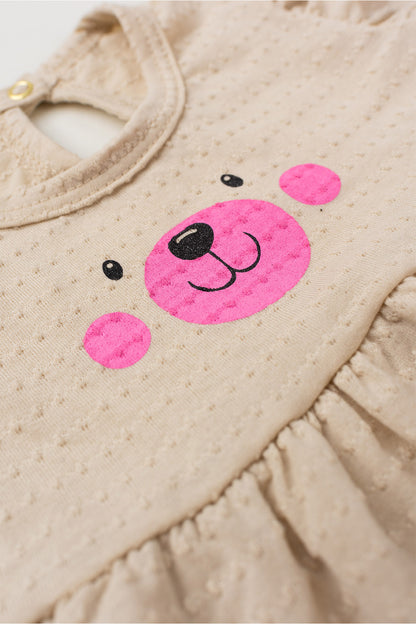Conjunto de Verão para Menina Poá Encantado Bege