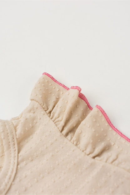 Conjunto de Verão para Menina Poá Encantado Bege