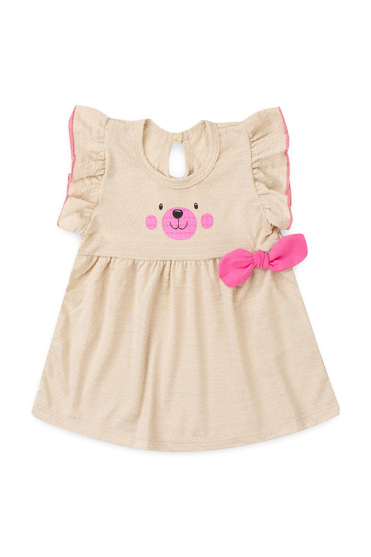 Conjunto de Verão para Menina Poá Encantado Bege
