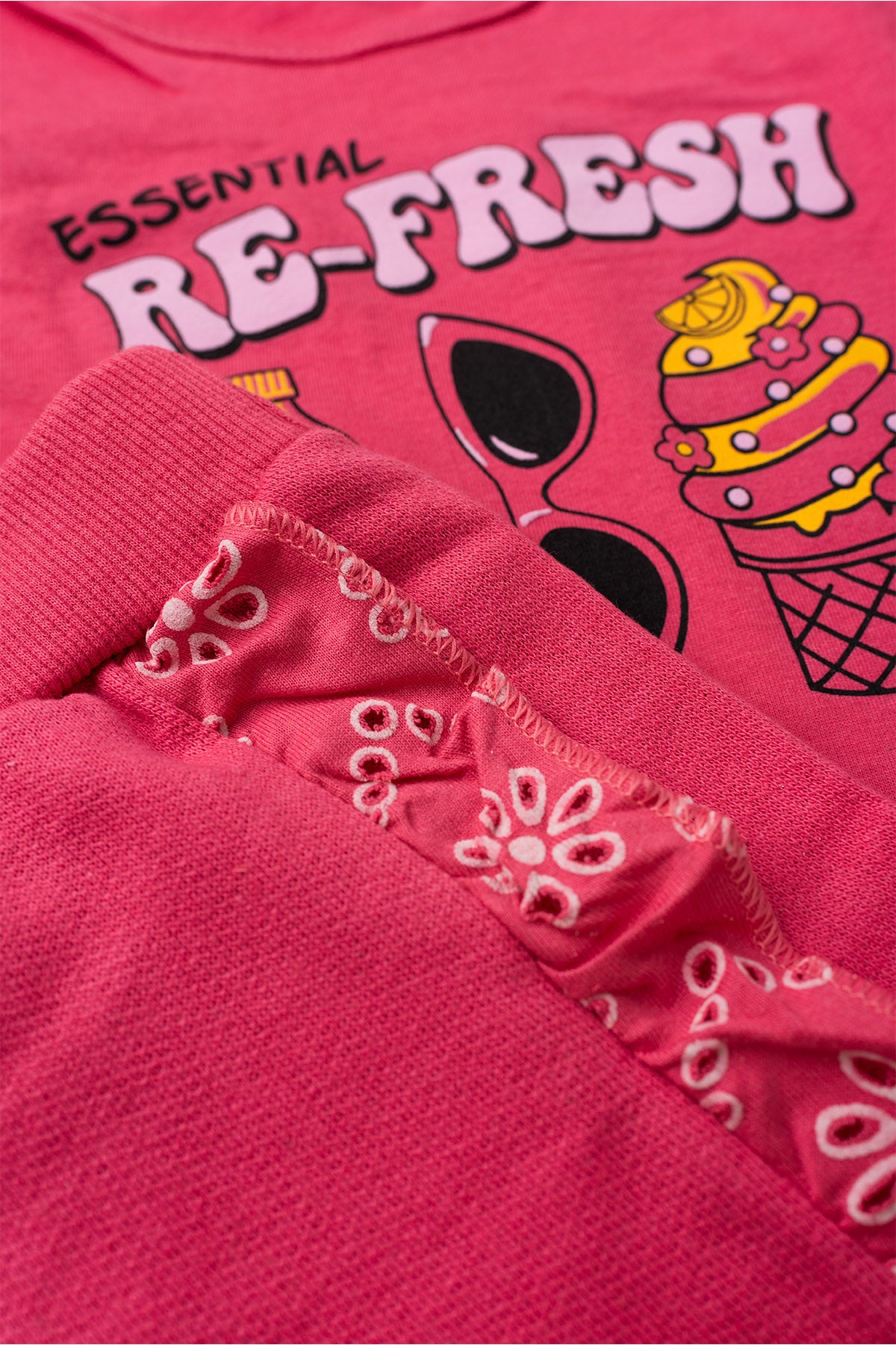 Conjunto de Verão para Menina Re Fresh Pink