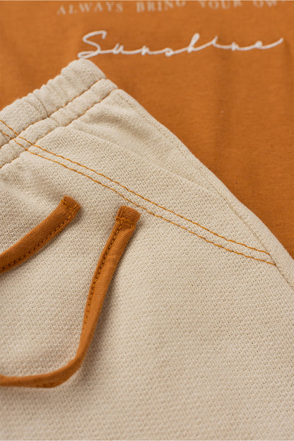Conjunto de Verão para Menina Summer Style Caramelo