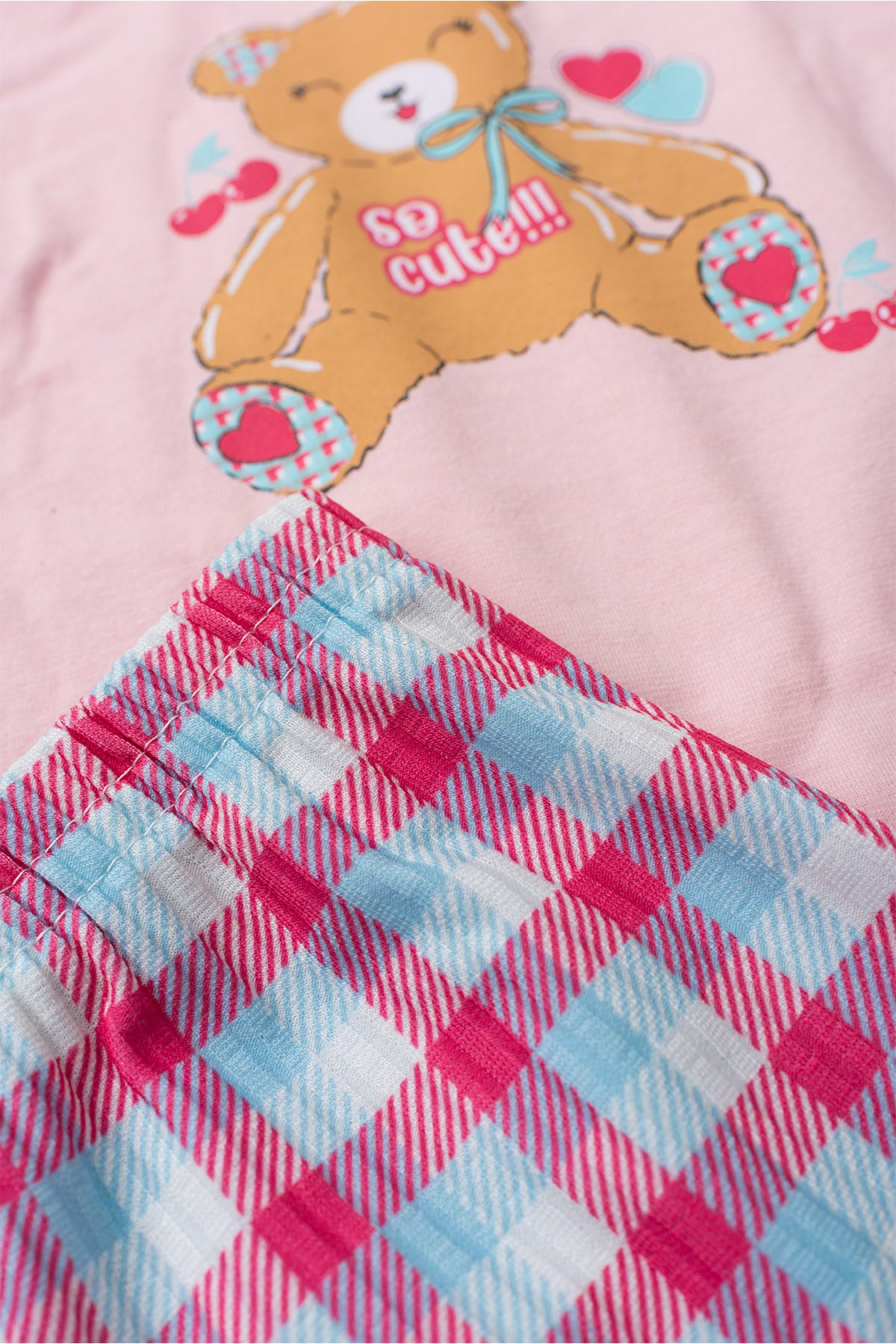 Conjunto de Verão para Menina Ursinha Carinho Rosa