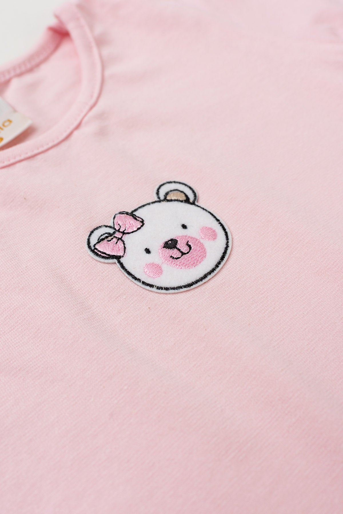 Conjunto de Verão para Menina Ursinha Delicada Rosa