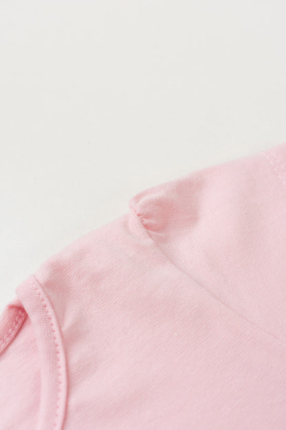 Conjunto de Verão para Menina Ursinha Delicada Rosa