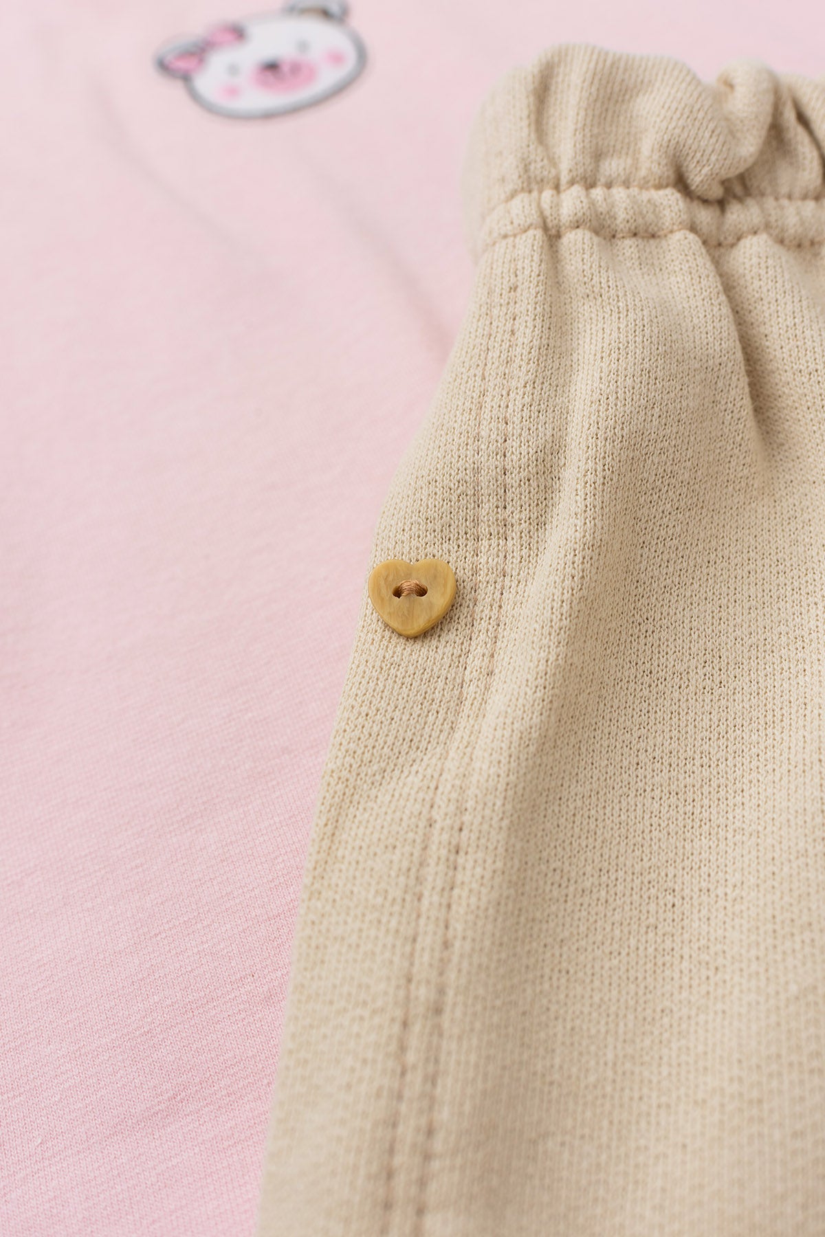 Conjunto de Verão para Menina Ursinha Delicada Rosa