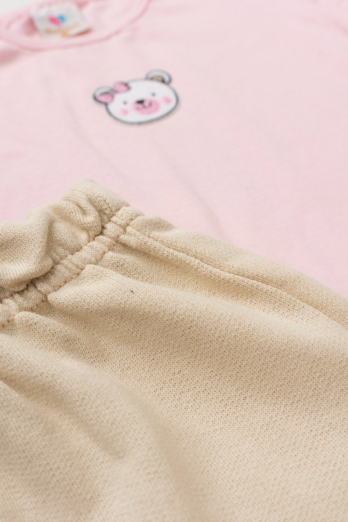Conjunto de Verão para Menina Ursinha Delicada Rosa