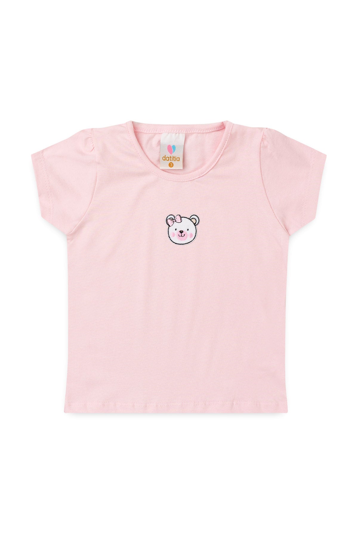 Conjunto de Verão para Menina Ursinha Delicada Rosa