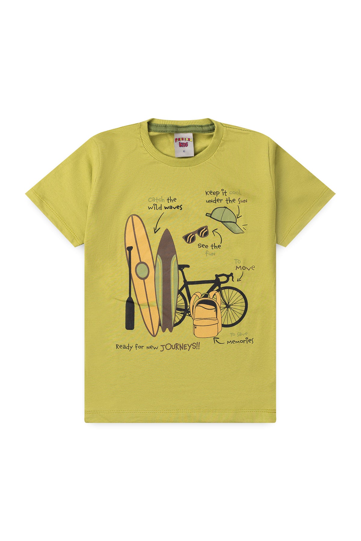 Conjunto de Verão para Menino Aventura nas Ondas Verde