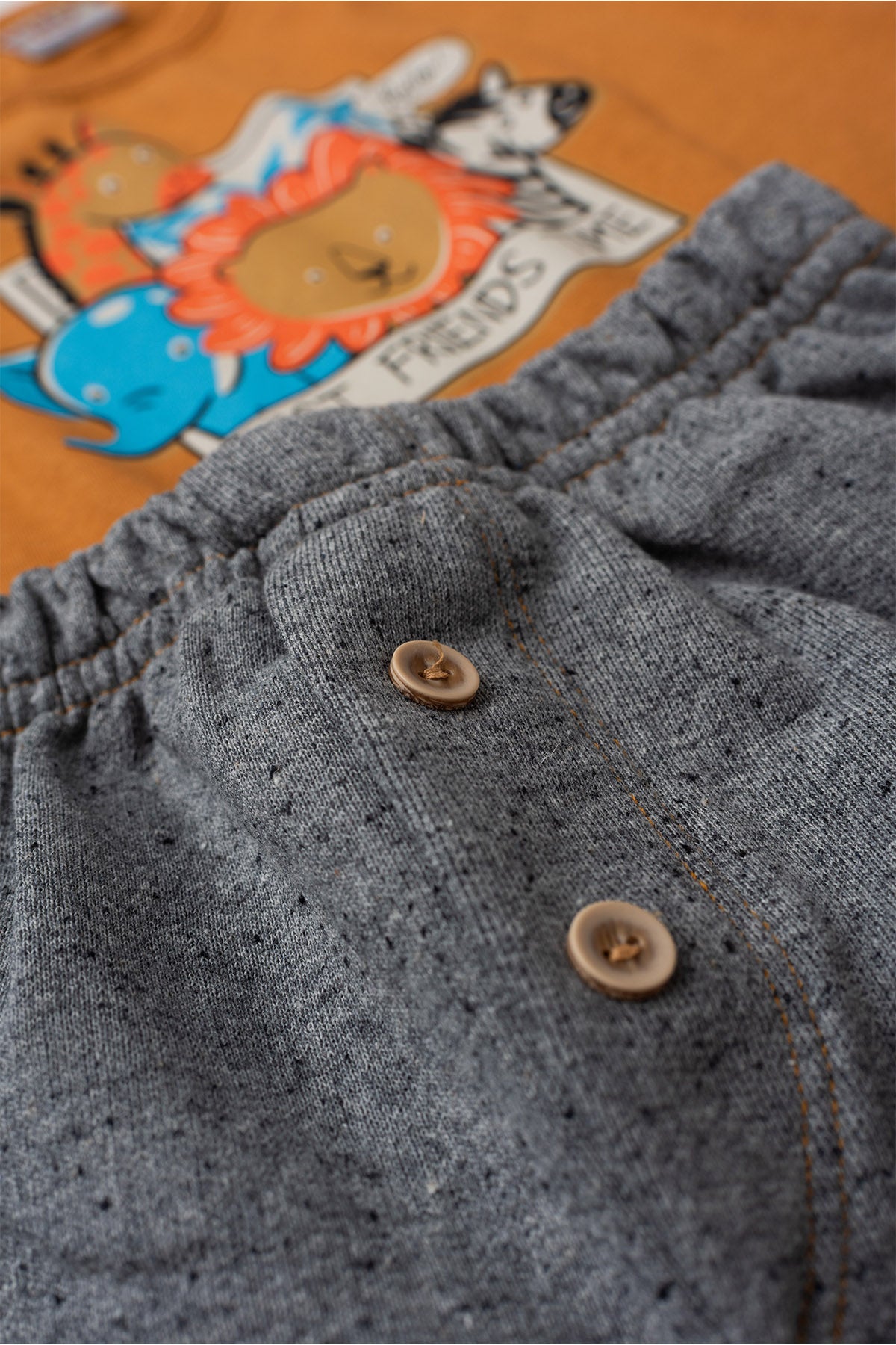 Conjunto de Verão para Menino Best Friends Caramelo