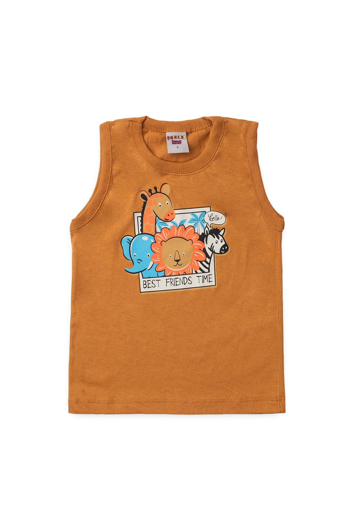 Conjunto de Verão para Menino Best Friends Caramelo