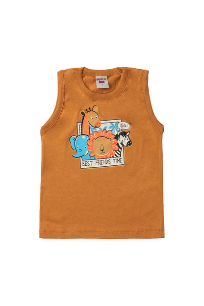 Conjunto de Verão para Menino Best Friends Caramelo