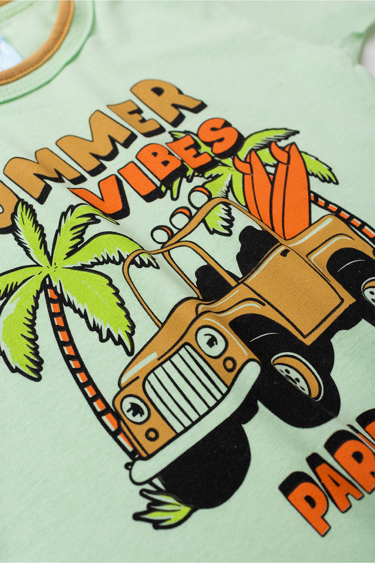 Conjunto de Verão para Menino Clima de Verão Verde