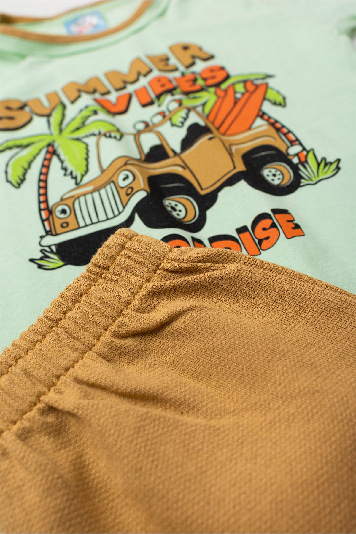 Conjunto de Verão para Menino Clima de Verão Verde