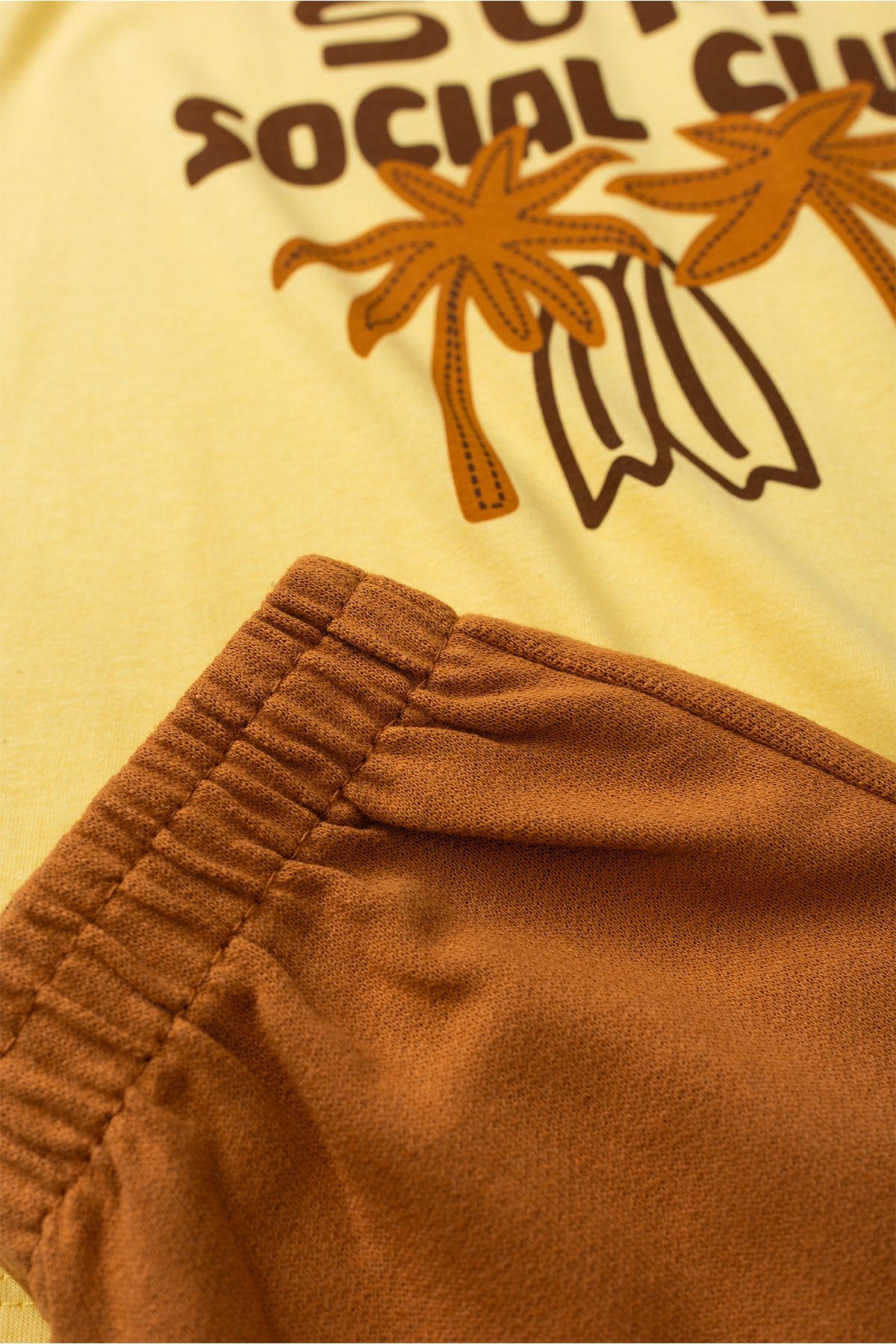 Conjunto de Verão para Menino Clube do Surf Amarelo